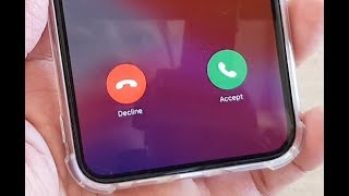 iPhone 11 Pro How to Answer  Decline an Incoming Call [upl. by Retsevel]