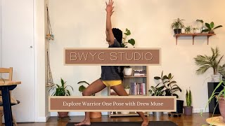 Explore Warrior One Pose with Drew Muse and The Black Womens Yoga Collective [upl. by Novel]