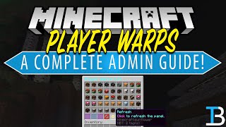 How To Setup Player Warps on Your Minecraft Server Get the pwarp Command [upl. by Attelrahs]