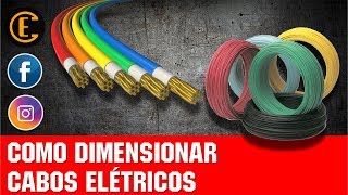 COMO DIMENSIONAR CABOS ELÉTRICOS  PASSO A PASSO CONFORME NBR5410 [upl. by Einaej]