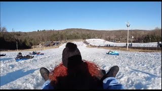 We Went Snowtubing At Camelback Mountain  Poconos PA [upl. by Ellevehc226]