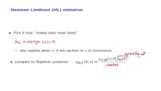 L209 Maximum Likelihood Estimation [upl. by Algy98]