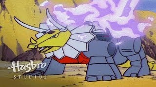 Transformers Generation 1  Dinobots to the Rescue  Transformers Official [upl. by Einor]