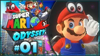 Super Mario Odyssey  Cap Kingdom 100 Walkthrough Part 1 [upl. by Atteloc]