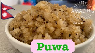 How To Make puwa  simple puwa recipe  Nepali style puwa [upl. by Inva]