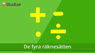 De fyra räknesätten Matematik  wwwbinogise [upl. by Eastman793]