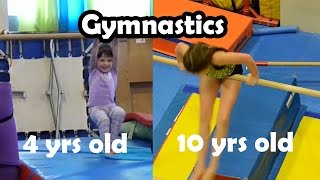 Bethany G Doing Gymnastics  At 4 amp10 Years Old [upl. by Oiram]