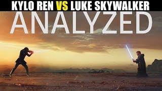 Kylo Ren Vs Luke Analyzed and Explained  Lightsaber Duels [upl. by Aiker]