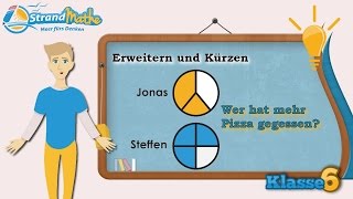 Erweitern und Kürzen  Brüche  Klasse 6 ★ Wissen [upl. by Ahsiryt]