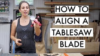 How to Align your Table Saw Blade  Woodshop Tips [upl. by Eceinal]