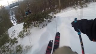 CRAZY SKIER ESCAPES SKI PATROL [upl. by Spike697]