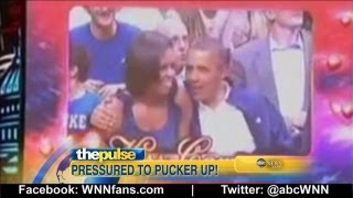 Kiss Cam Couple President Obama On Kiss Cam [upl. by Virgil251]