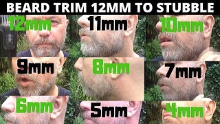 Trim Beard and Compare Each Length 12mm  4mm [upl. by Lanford]