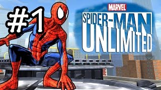 SpiderMan Unlimited Gameplay Walkthrough Part 1  The Beginning [upl. by Fremont162]