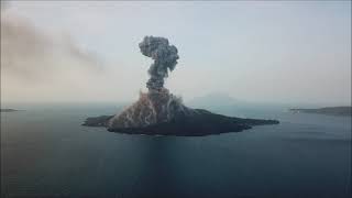 Krakatau Before During and After the 2018 Eruption [upl. by Evante]