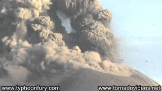 Incredible Anak Krakatau volcanic eruption video [upl. by Ellehciram867]