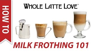 Milk Frothing for Beginners [upl. by Tannen290]