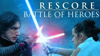 Kylo Ren vs Rey  RESCORE with Star Wars III soundtrack [upl. by Liman]