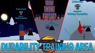 All Durability Training Areas In Anime Fighting Simulator Roblox [upl. by Khan]