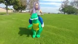 Inflatable Dinosaur Costume [upl. by Naujaj]