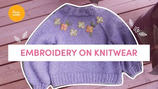 Embroidery on Knitwear  Community tutorials withme [upl. by Marsh792]