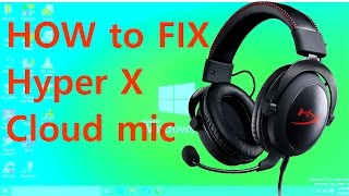 HOW to FIX HyperX mic [upl. by Aalst595]