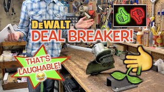 WHAT DEWALT 20V MAX Foldable String Trimmer DCST922B REVIEW  Line Replacement [upl. by Atteynod]