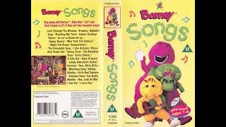 Barney Songs 1995 UK VHS [upl. by Tati]