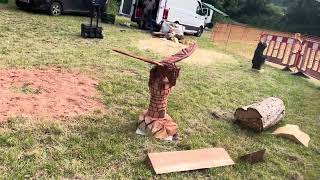 A fabulous range of wooden sculpture at Caerleon festival 2024 [upl. by Audwin208]