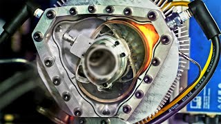 See Thru Liquid Piston Rotary Engine  In Slow Motion [upl. by Pachston]