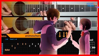 Your Name OST  Zen Zen Zense  Acoustic Guitar Lesson Tutorial  TAB  CHORDS [upl. by Ecydnac915]