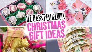 10 LastMinute DIY Christmas Gift Ideas [upl. by Akimihs]