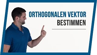 Vektor bestimmen der orthogonal senkrecht ist  Mathe by Daniel Jung [upl. by Adrahc]