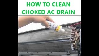 HOW TO CLEAN MY SPLIT ACs CLOGGED DRAIN [upl. by Thevenot]