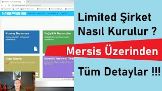 LTD Şirket Kuruluşu İşlemleri  Mersis Üzerinden [upl. by Rubliw]