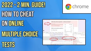 How To Cheat On Some Online Multiple Choice Tests [upl. by Thetisa]