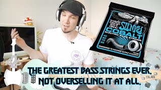 Ernie Ball Slinky Cobalt 4095s Review  The Best Bass Strings Ever Made [upl. by Kenlee]