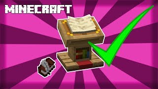 ✔ MINECRAFT  How to Make a Lectern 1144 [upl. by Nedra551]