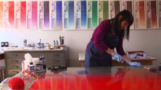 Monotype Printing with Akua Inks [upl. by Stalk]