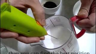 How To Make Latte Art with Mini Milk Frother [upl. by Lezah]