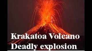 Deadly Volcano Eruption  1883 Krakatoa volcano Indonesia [upl. by Etta]