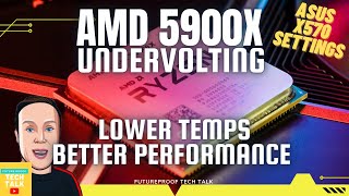 Ryzen 5900x Undervolt Bios Settings Lower Temps Better Performance [upl. by Stacee]