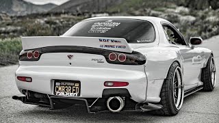 BRUTAL mazda RX7 ROTARY engine sounds [upl. by Nirre]