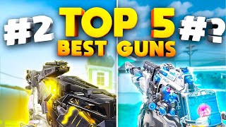 TOP 5 GUNS OFFICIAL in COD Mobile [upl. by Egiap171]