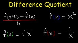 Difference Quotient [upl. by Nadnal664]