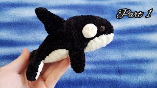 How To Crochet Orca Whale Part 1  Amigurumi Tutorial  SpringDay DIY [upl. by Ardnael]