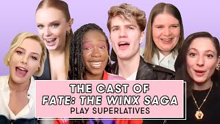 The Cast of Fate The Winx Saga Talk Blooms Eyebrows And Flirting  Superlatives  Seventeen [upl. by Clarey]