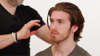 Trending Medium Length Haircut  TheSalonGuy [upl. by Atselec400]