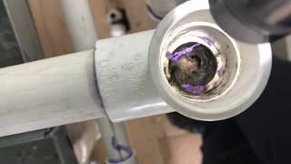 Clearing A Clogged AC Condensate Drain [upl. by Gillette]