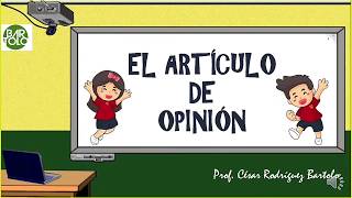 Conocemos el Artículo de Opinión I [upl. by Ikaz72]